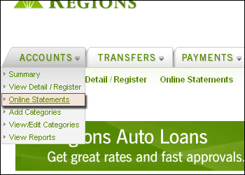 Enroll For Online Statements Regions Enroll For Online Statements Regions