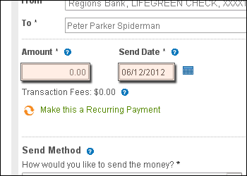 Personal Pay Send Money Regions Step 4 Enter The Amount You Wish To Send Along With Date Payment Be Sent