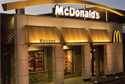 photo of outside of a McDonald's