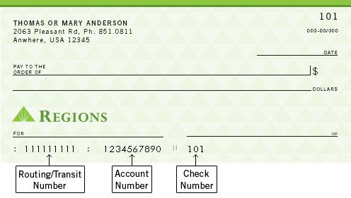 How do you read routing and account numbers on the bottom of checks?