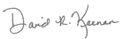 David Keenan Signature