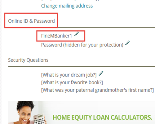 How To Change Your Online Id And Password Regions