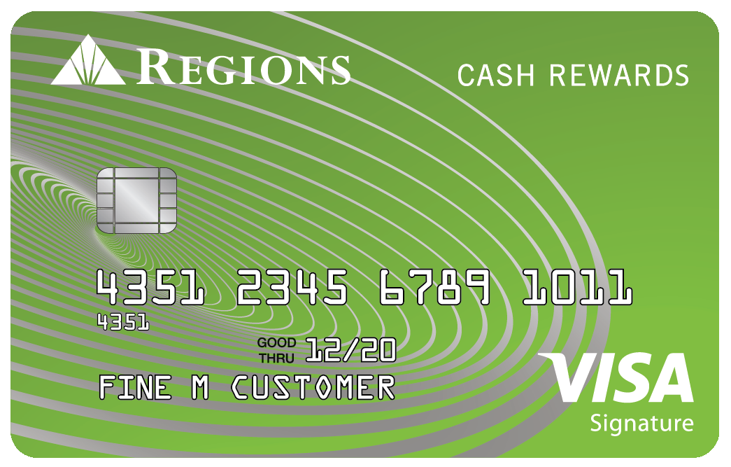 tarjeta cash rewards de regions