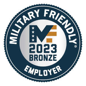 Military Friendly Employer 2021 Bronze Award