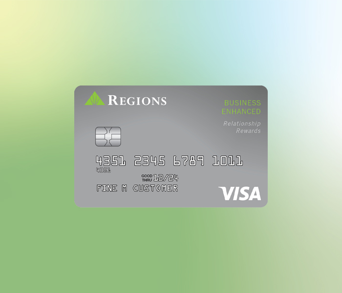 Tarjeta de comercial mejorada Visa | Obtenga recompensas | Regions Bank más cercano.