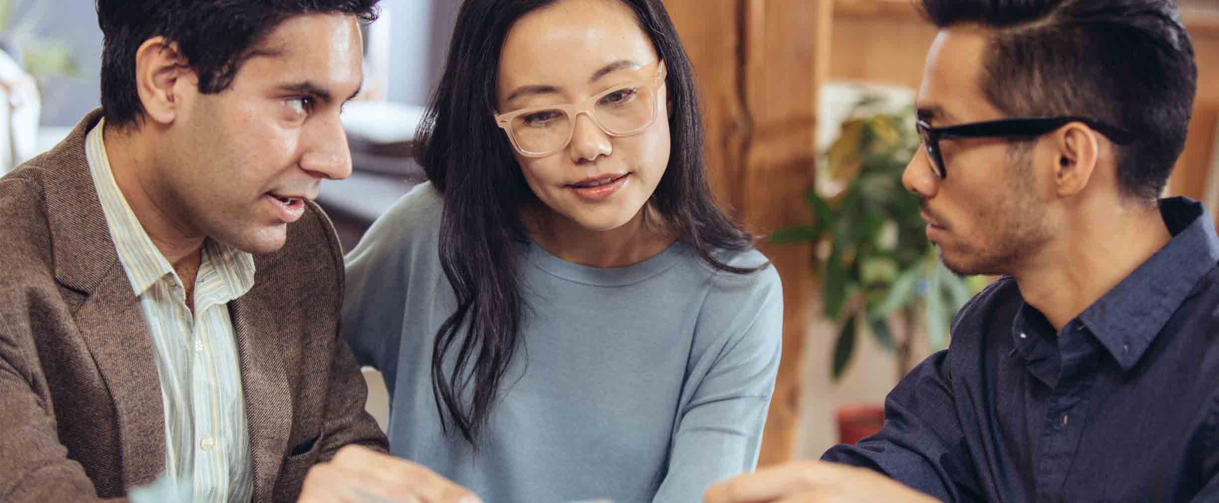 couple reviewing estate plan with advisor