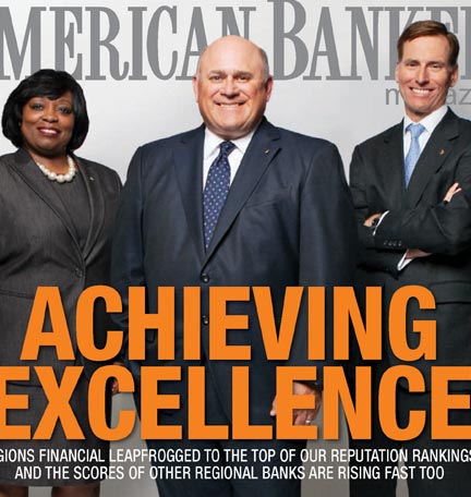 Regions Ranked Most Reputable Bank in the U.S.