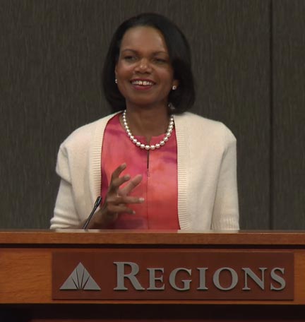 Video: Condoleeza Rice Challenges Students to Persue Passion