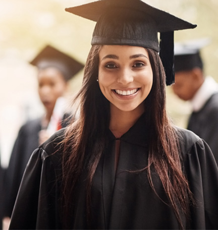 girl graduating from school