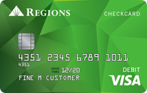 Tarjeta de cheques Platinum de Regions