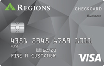 Tarjeta de cheques comercial de Regions